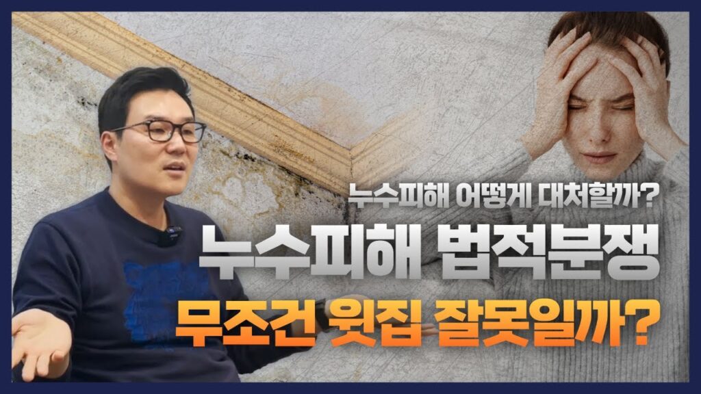 전세준 변호사 유튜브 영상 「아파트 누수, 어떤 유형이 있을까? - 누수피해 대처 방법과 법적 분쟁」 캡처